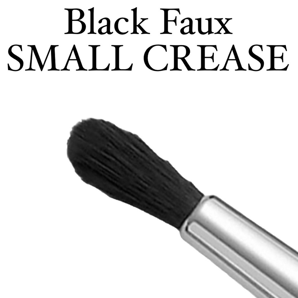 New SMALL CREASE Vegan Black Faux Cosmetic Makeup Brush, Brushes, Eye Shadow